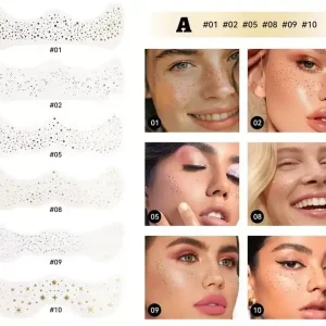 Mlsmile Glitter Szeplő Matrica A 6db Ajánlat