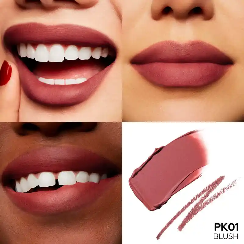 Focallure Blur Matte 2in1 Double-Ended Rúzs és Szájkontúrceruza PK01 Blush Prémium