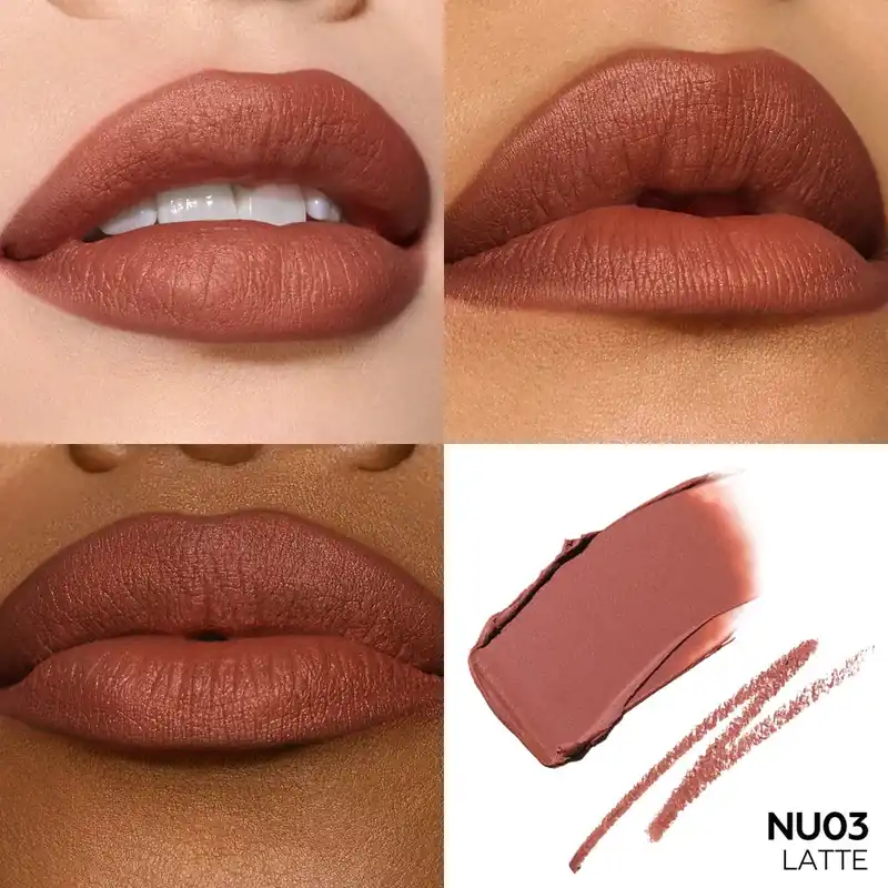 Akció Focallure Blur Matte 2in1 Double-Ended Rúzs és Szájkontúrceruza NU03 Latte