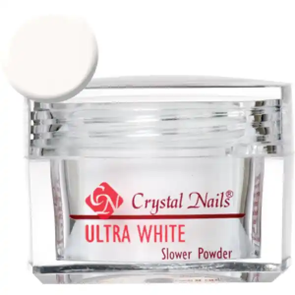 Alacsony ár Crystal Nails - Slower - Ultra White - Porcelánpor - 17gr - THF