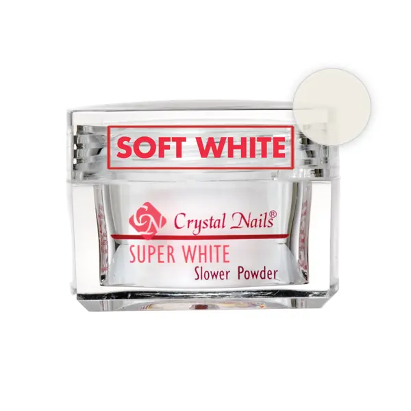 Akciós ár Crystal Nails - Slower - Soft White - Porcelánpor - 17gr - THF