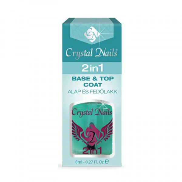 Ajánlat Crystal Nails - 2 in 1 - Alapozó és fedőlakk egyben - 8ml