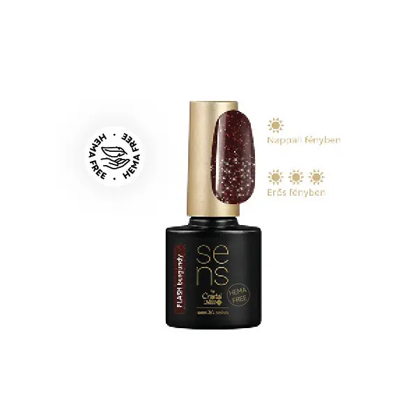SENS - SENS 3G HEMA FREE POLISH - FLASH BURGUNDY - 4ML Szuper akció