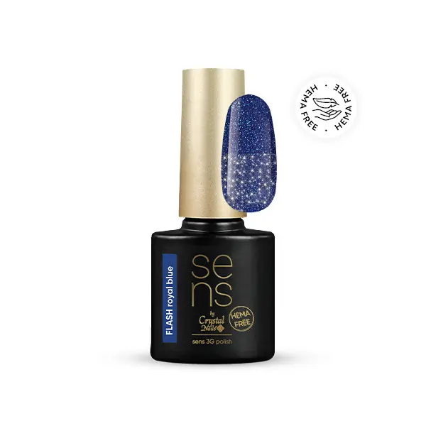SENS - SENS 3G HEMA FREE POLISH - FLASH ROYAL BLUE - 4ML Végkiárusítás