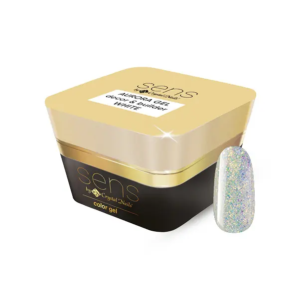 Kihagyhatatlan ajánlat SENS - SENS AURORA DECOR&BUILDER GEL - WHITE - 5ML
