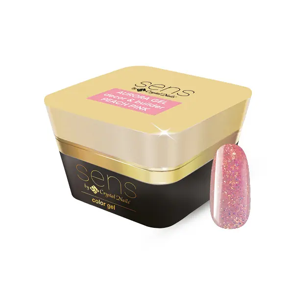 SENS - SENS AURORA DECOR&BUILDER GEL - PEACH PINK - 5ML Akció
