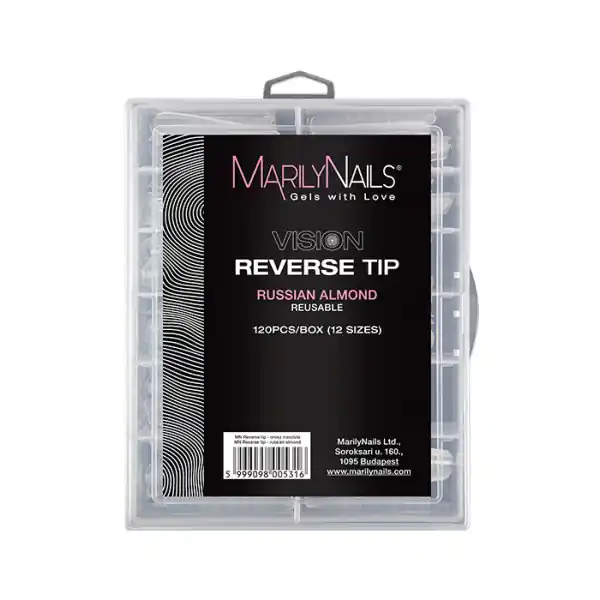 Azonnal elérhető MarilyNails - REVERSE TIP - RUSSIAN ALMOND - 120db - 12 méret