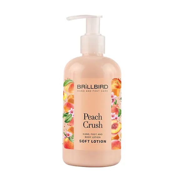 Brillbird - Peach Crush - Kéz- és lábápoló krém - Soft lotion - 250ml Újdonság