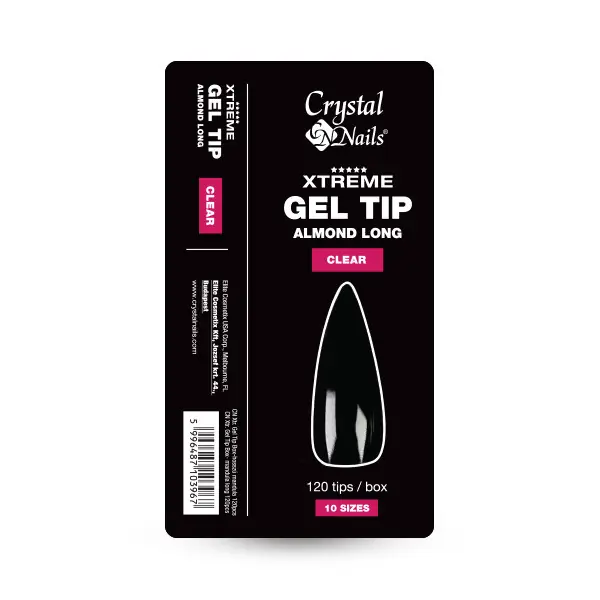 Utolsó esély Crystal Nails - GEL TIP BOX - HOSSZÚ MANDULA - 120DB