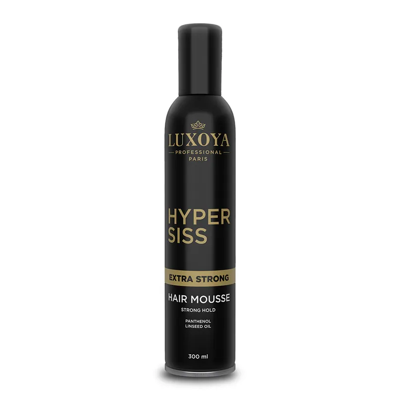 Vedd meg most Luxoya - HYPERSISS HAIR MOUSSE EXTRA STRONG - Extra erős tartású hajhab - 300ml
