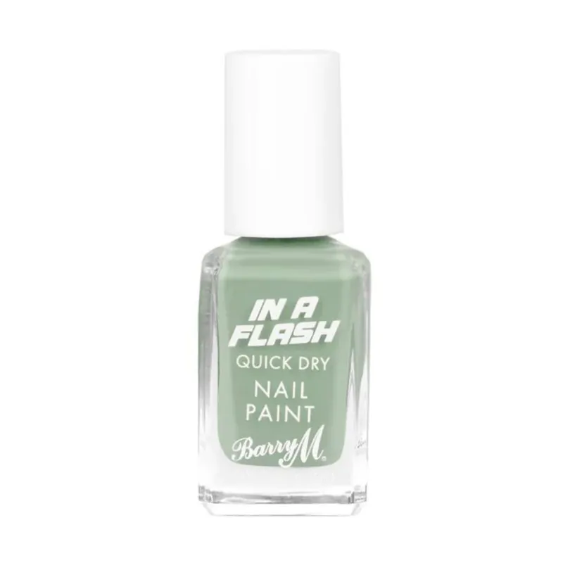 Barry M In A Flash Quick Dry Nail Paint - Go Go Green Újdonság