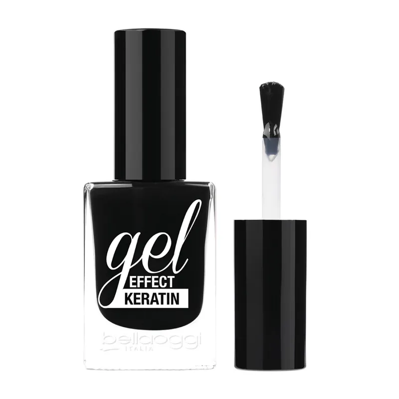 Akció bellaoggi Gel Effect Keratin Nail Polish - Black to Gold