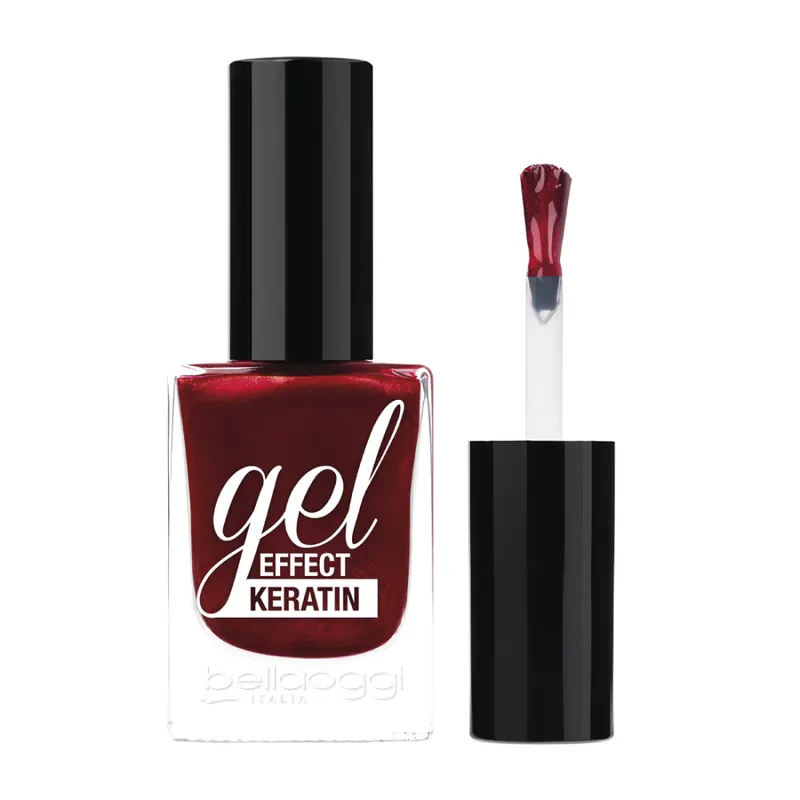 Újdonság bellaoggi Gel Effect Keratin Nail Polish - Fire Red