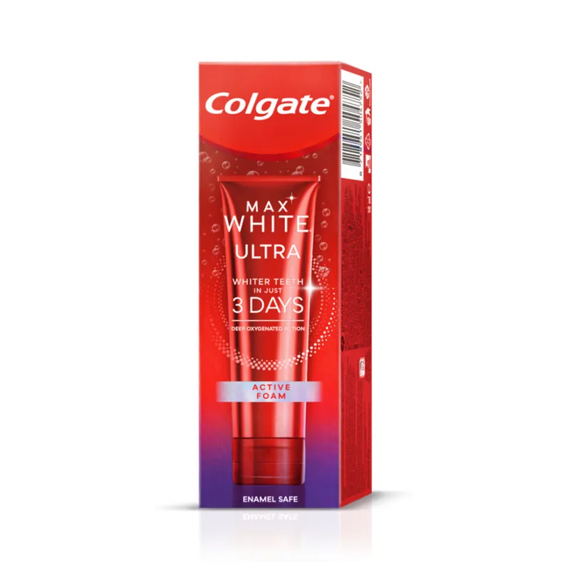 Colgate fogkrém Max White Ultra Active Foam Toothpaste Azonnal elérhető