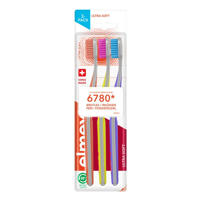 Azonnal elérhető elmex fogkefe 3 csomag Ultra Soft Tootbrush 3 Pack