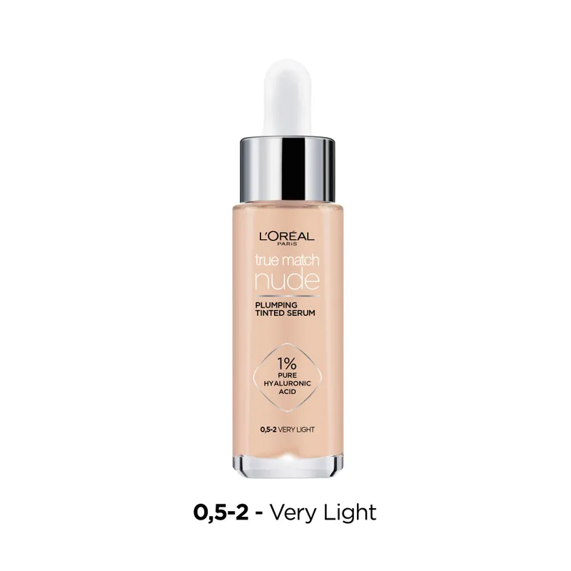Legnépszerűbb L’Oréal Paris színezett szérum - True Match Nude Plumping Tinted Serum - 0.5-2 Very Light