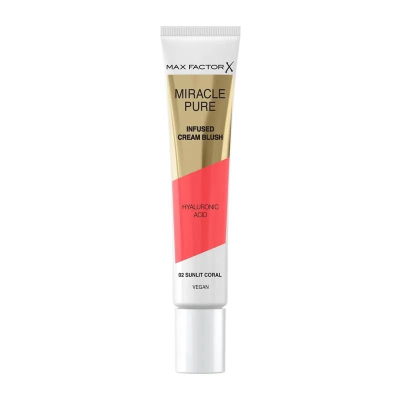 Max Factor pirosító - Miracle Pure Cream Blush - 02 Sunlit Coral Outlet