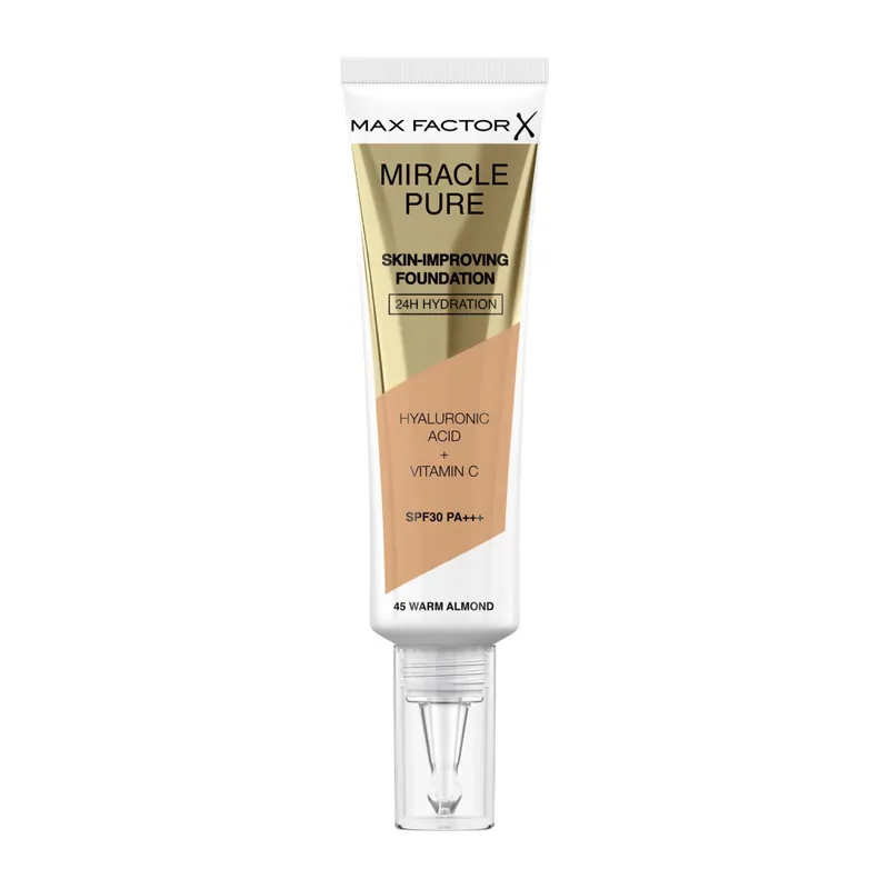Bestseller Max Factor Miracle Pure Skin Improving Alapozó - 45 Warm Almond
