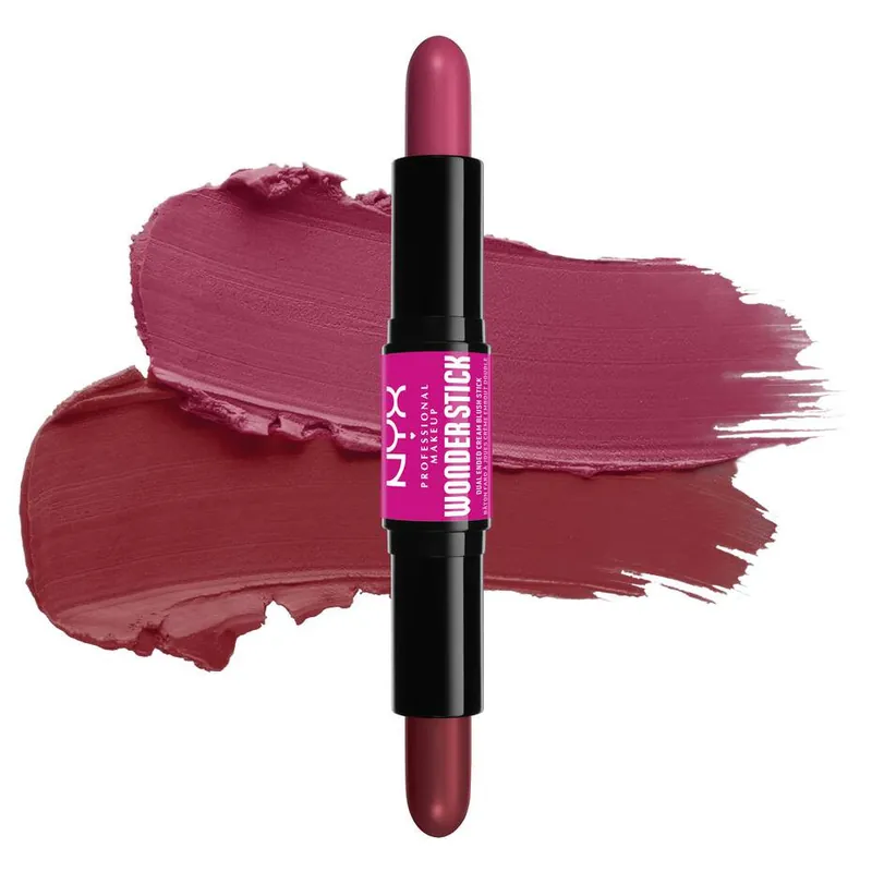 Végkiárusítás NYX Professional Makeup Wonder Stick Blush - Deep Magenta & Ginger (WSB04) - pirosító