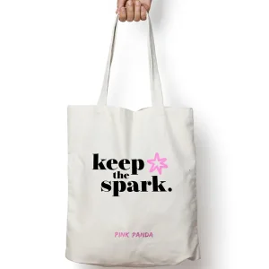 Vásárlói kedvenc PINK PANDA Keep The Spark Tote Bag