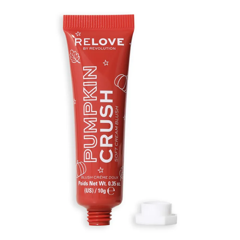 Árcsökkenés Relove by Revolution Pumpkin Crush Cream Blusher - Extra Hot Orange