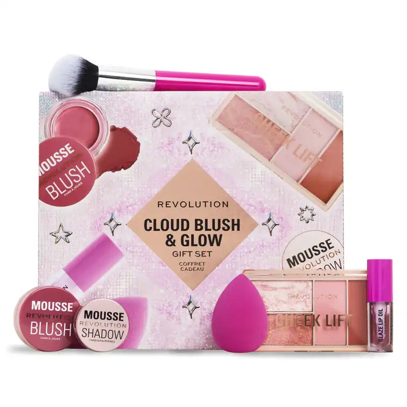 Biztonságos fizetés Revolution - ajándék szett- Cloud Blush and Glow Highlight Gift Set