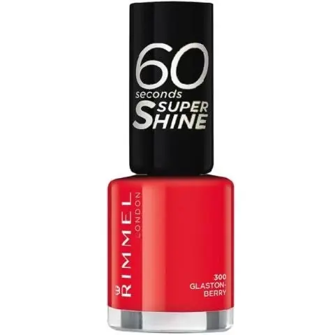Azonnali szállítás Rimmel London körömlakk - 60 Seconds Super Shine Nail Polish - 300 Glaston Berry