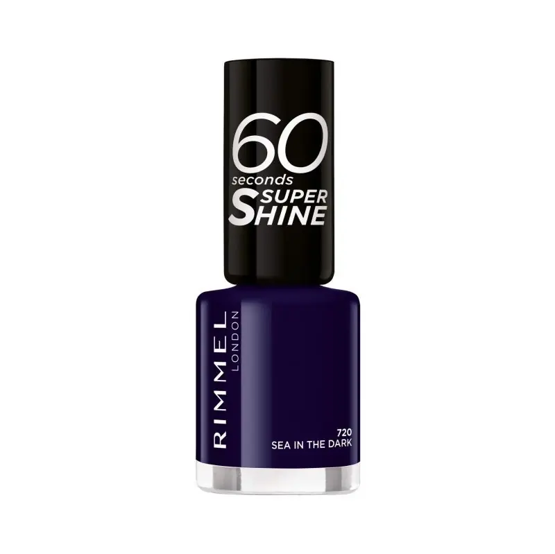 Népszerű Rimmel London körömlakk - 60 Seconds Super Shine Nail Polish - 720 See In The Dark