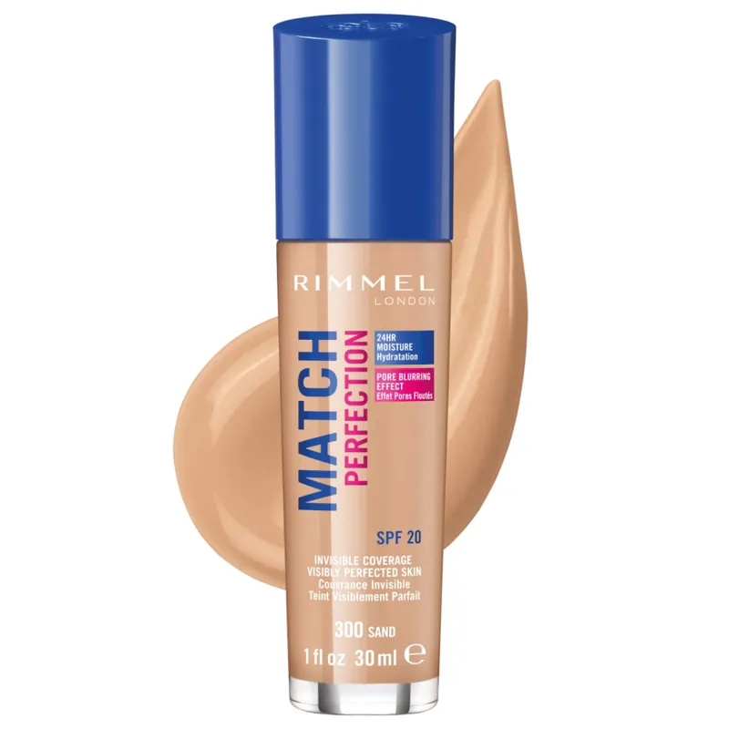 Rimmel London alapozó - Match Perfection Foundation - 300 Sand Akció