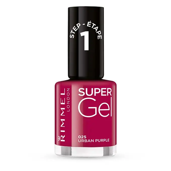 Rimmel London Gel körömlakk - Super Gel Nail Polish - 25 Urban Purple Ajánlat