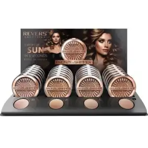24 darabos bronzosító púder készlet, bronz és csillogás, fordított, 9 g, Revers Biztonságos fizetés