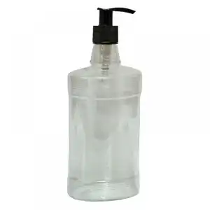 Szuper akció Átlátszó flakon 500 ml pumpával, nagyker