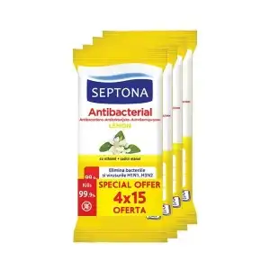 Nedves törölköző 2 +2 (citrom) Septona, nagykereskedés Különleges ajánlat