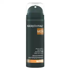 Izzadásgátló dezodor Wild 150 ml, Gerovital Men, 37250,... Végkiárusítás