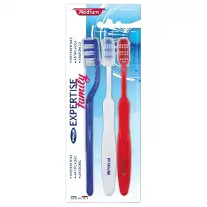 Legnépszerűbb 3 db-os fogkefe készlet Piave Expertise Family Medium...