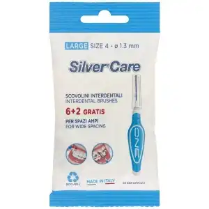 8 db-os fogközkefe készlet Silver Care Nagy méretű 4-1,3 mm... Kedvezmény