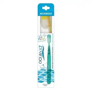 Szuper ajánlat Gyermek fogkefe +3 év Ocean87 Soft Handle cellulóz kefék és...