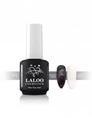Ezüst csillámos végső réteg Star Top Coat No.03 Laloo 15ml,... Vedd meg most
