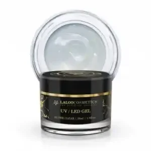 Vásárlói kedvenc UV/LED átlátszó építőzselé Laloo Super Clear Gel 30 ml, nagykereskedés , Laloo Cosmetics