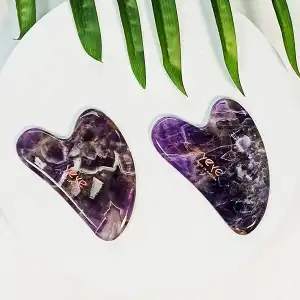 Expressz kézbesítés Gua Sha kő masszázsokhoz és relaxációhoz - lila Yeye ametiszt