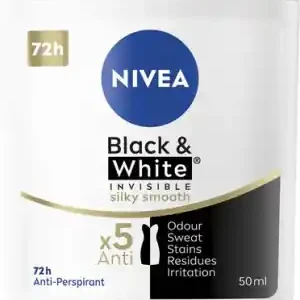 NIVEA DEO STIP 50ML NŐI FEKETE-FEHÉR SILKY SMOOT,... Expressz kézbesítés