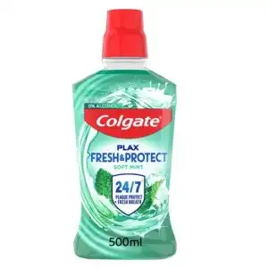 Azonnal elérhető Colgate Plax Soft Mint szájvíz, 500 ml, nagykereskedelem