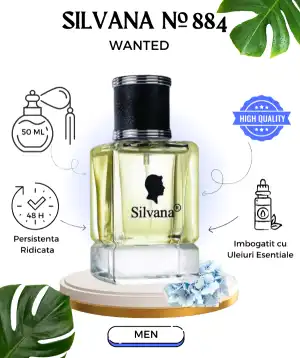 Biztonságos vásárlás Eau de parfum férfi Silvana Wanted 884, 50ml nagyker, Silvana