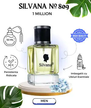 Korlátozott ajánlat TESTER Eau de parfum férfi Silvana 809, 50ml nagyker, Silvana