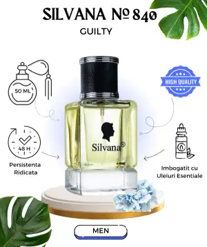 Biztonságos vásárlás TESTER Eau de parfum férfiaknak Silvana Guilty 840, 50ml nagyker, Silvana