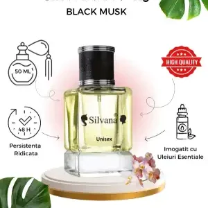 TESTER Eau de parfum unisex Silvana Black Musk 115, 50ml... Gyors szállítás