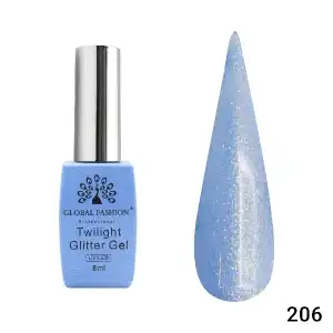Újdonság Twilight Glitter félpermanens körömlakk 8ml, 206 22871,...