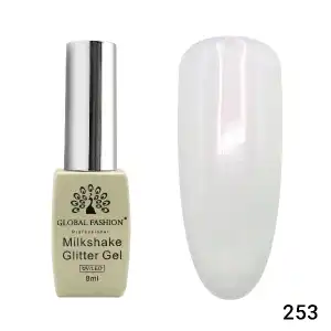 Végkiárusítás Félpermanens körömlakk, Milkshake Glitter, Global Fashion...