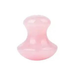 Expressz kézbesítés Rózsaszín Jade Gua Sha Kő Masszázshoz Gomba Alakú Sela,...