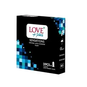Love Plus Sensations óvszer 3 db, 24 doboz, nagykereskedelem Vedd meg online